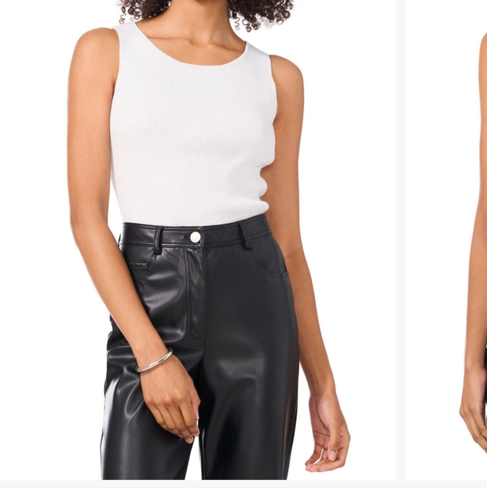 Women's Vince Camuto  White Sleeveless Top